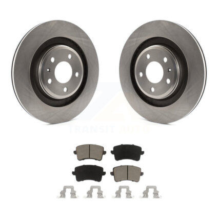 Rear Disc Brake Rotors And Ceramic Pads Kit For Audi A4 Quattro S5 S4 K8C-101857