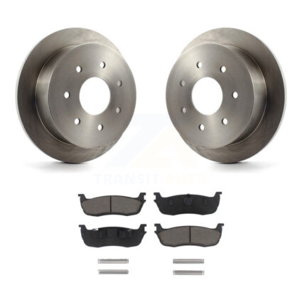 Rear Disc Brake Rotors And Ceramic Pads Kit For Ford F-150 F-250 HD K8C-101866