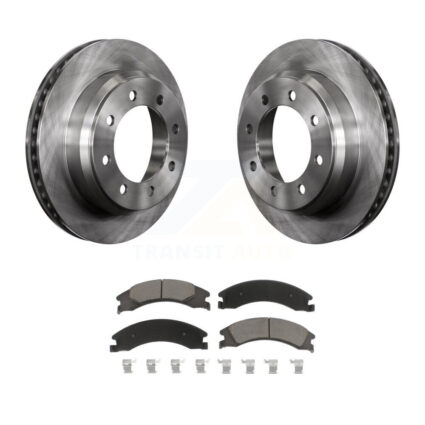Rear Disc Brake Rotor And Ceramic Pad Kit For Ford E-350 Super Duty E-250 E-150 Econoline K8C-101871