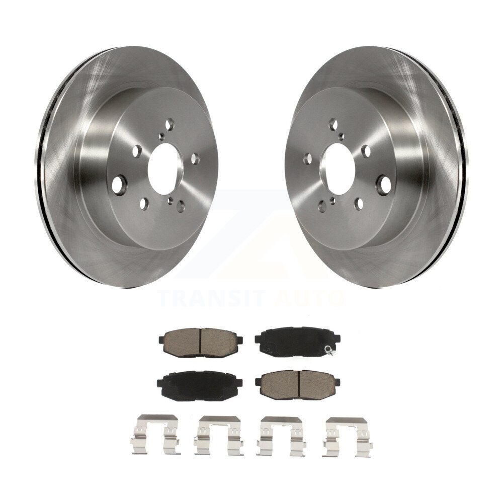 Rear Disc Brake Rotors And Ceramic Pads Kit For 2014-2018 Subaru Forester 2.0L K8C-101881