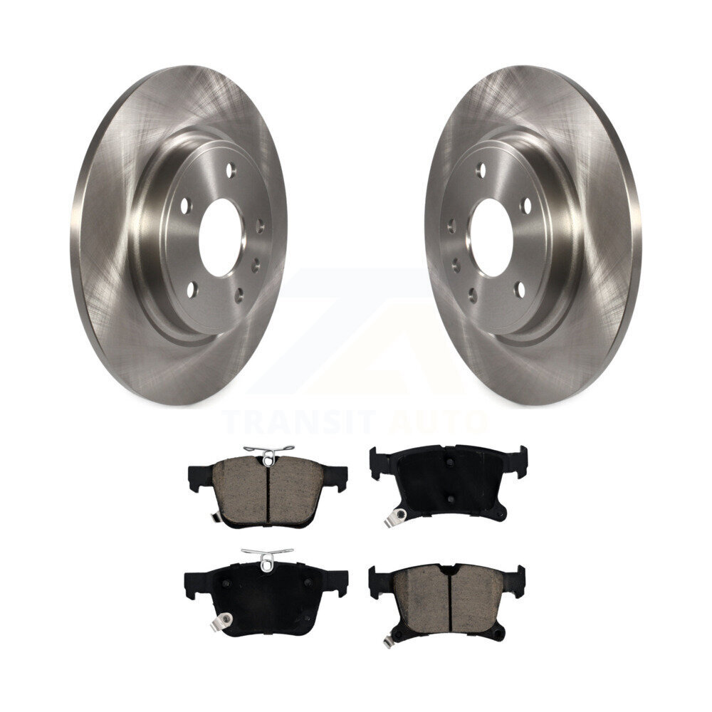 Rear Disc Brake Rotors And Ceramic Pads Kit For Chrysler Pacifica Grand Caravan Voyager K8C-101883