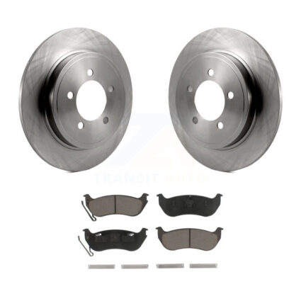 Rear Disc Brake Rotors & Ceramic Pad Kit For Ford Explorer Sport Trac Mercury Mountaineer K8C-101884
