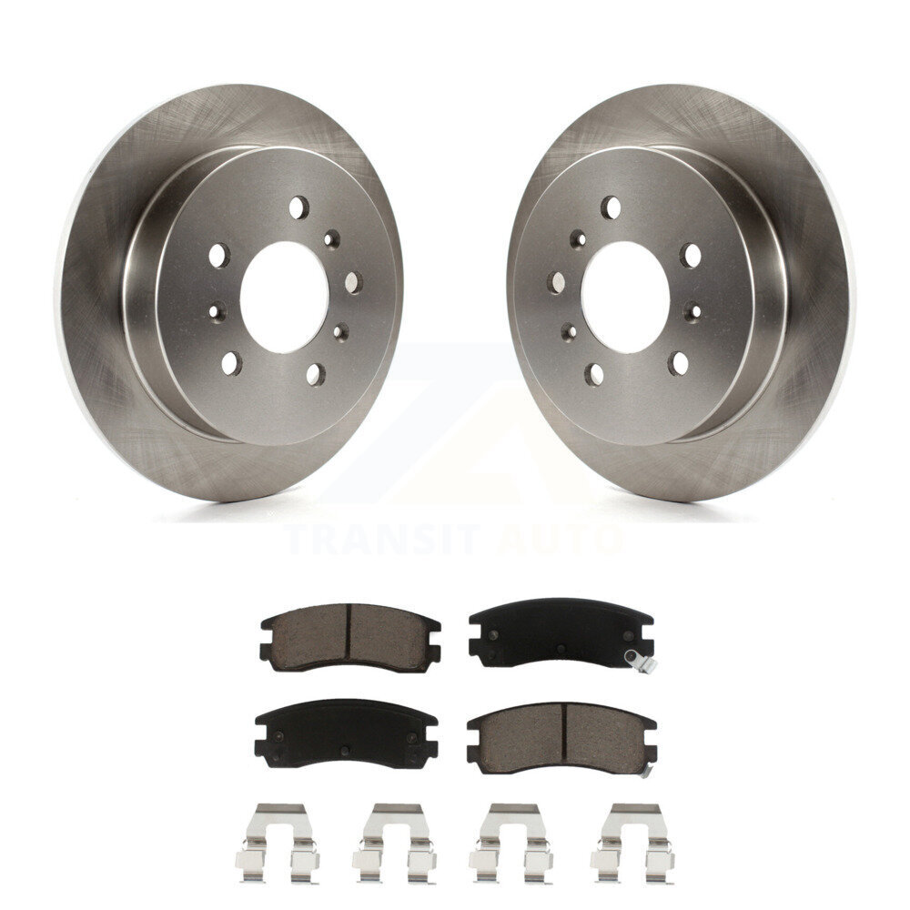 Rear Brake Rotor Ceramic Pad Kit For Chevrolet Impala Buick Pontiac Grand Am Century Prix K8C-101892