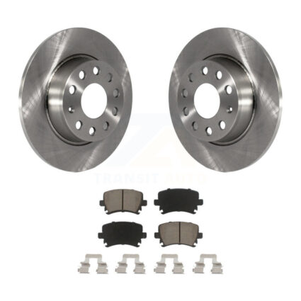 Rear Disc Brake Rotors And Ceramic Pads Kit For Volkswagen GTI Eos Audi A3 Quattro K8C-101895