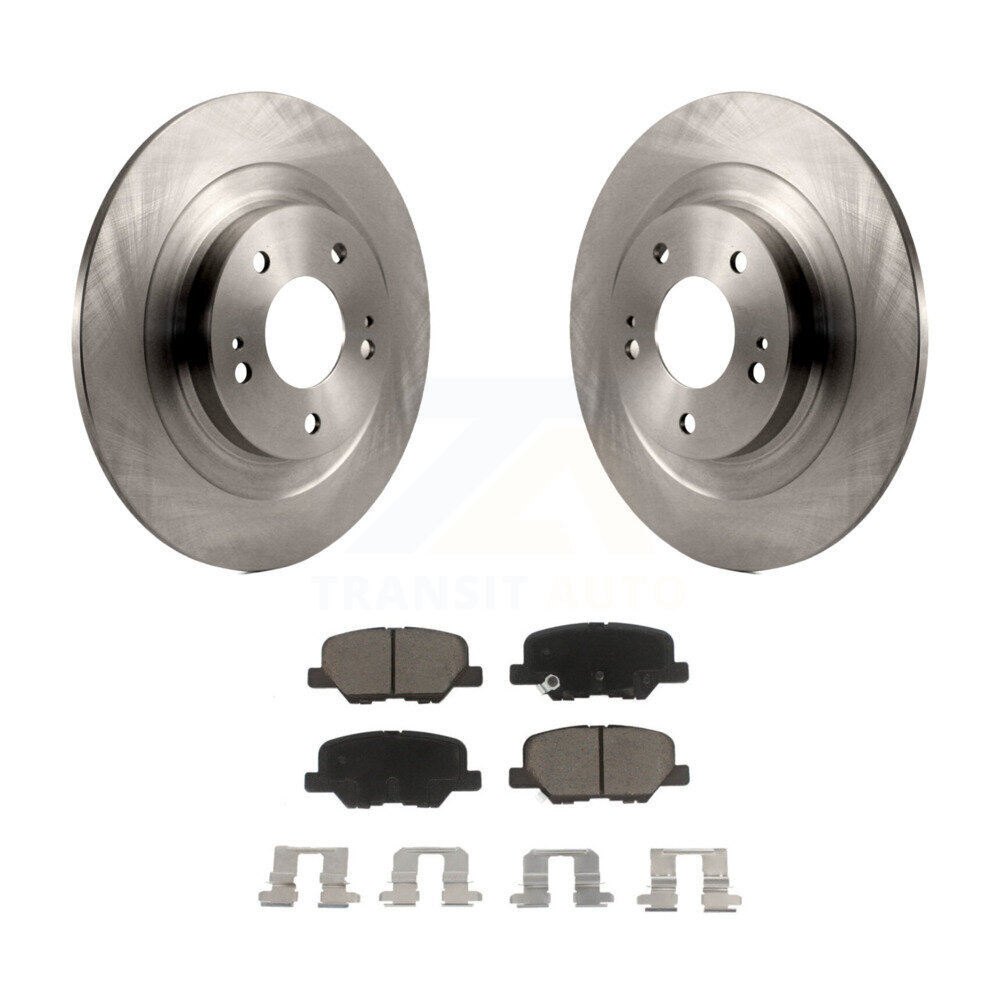 Rear Disc Brake Rotors And Ceramic Pads Kit For Mitsubishi RVR Outlander PHEV Sport K8C-101896