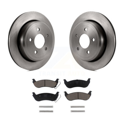 Rear Brake Rotor & Ceramic Pad Kit For Ford Crown Victoria Mercury Grand Marquis Marauder K8C-101905
