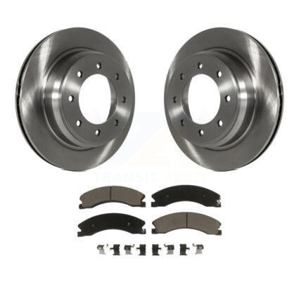 Rear Disc Brake Rotors And Ceramic Pads Kit For 2012-2021 Nissan NV2500 NV3500 NV1500 K8C-101908