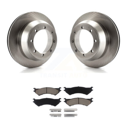 Rear Brake Rotors Ceramic Pad Kit For Ford E-350 Super Duty Econoline F-150 Heritage Club K8C-101913
