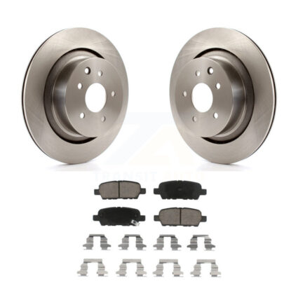 Rear Disc Brake Rotor And Ceramic Pad Kit For INFINITI G35 Q60 With Single Piston Caliper K8C-101919