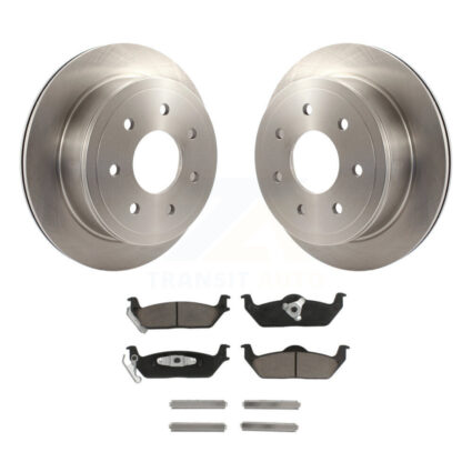 Rear Disc Brake Rotors And Ceramic Pads Kit For Ford F-150 Lincoln Mark LT K8C-101925