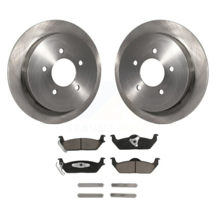 Rear Brake Rotors Ceramic Pad Kit For Ford F-150 With 5 Lug Wheels 11th Digit Of Vin Is C K8C-101926