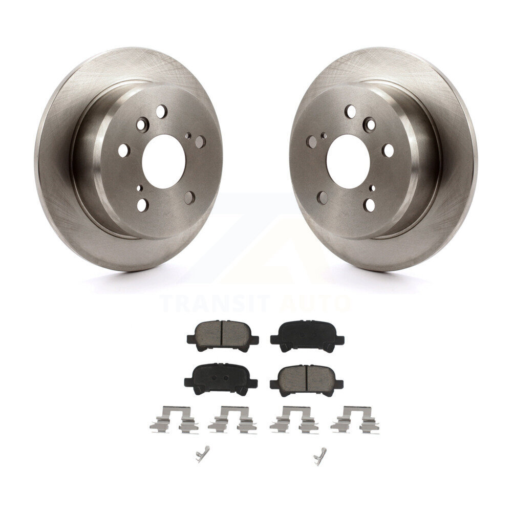 Rear Disc Brake Rotors And Ceramic Pads Kit For Toyota Camry Solara Avalon K8C-101927