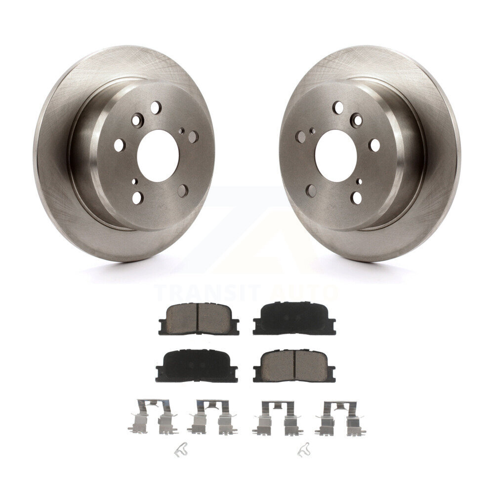 Rear Disc Brake Rotors And Ceramic Pads Kit For Toyota Camry Lexus ES330 ES300 K8C-101928