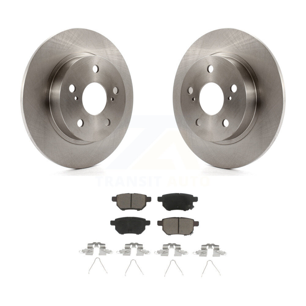 Rear Disc Brake Rotors And Ceramic Pads Kit For 2011-2016 Scion tC K8C-101932