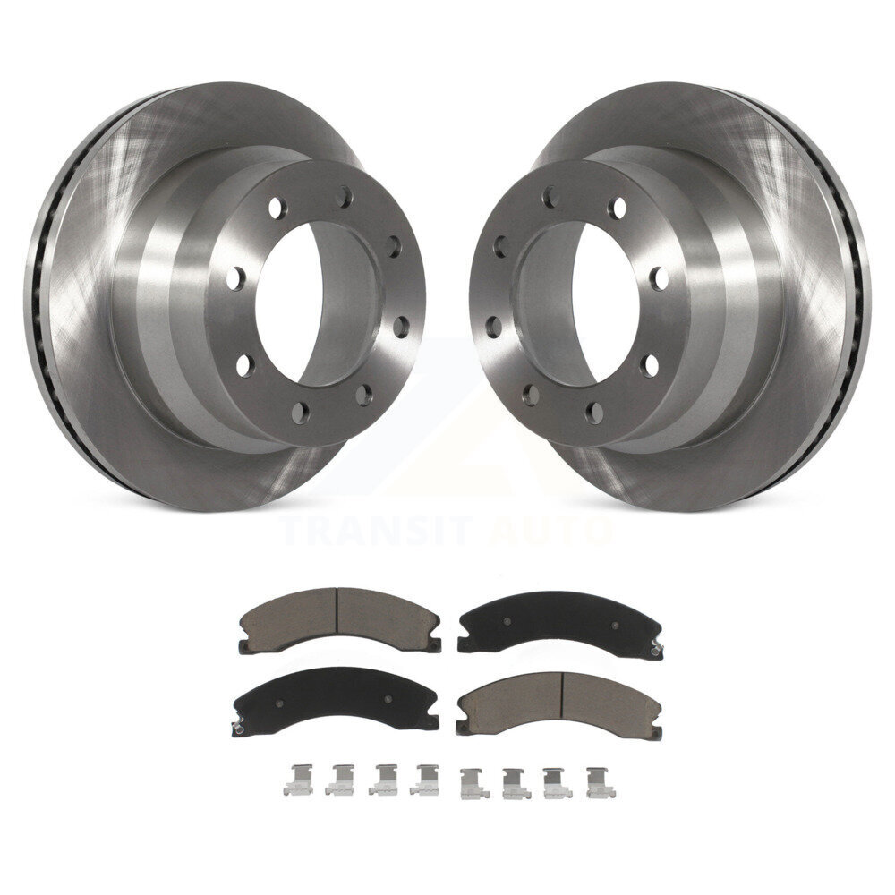Rear Disc Brake Rotors And Ceramic Pads Kit For GMC Savana 3500 Chevrolet Express 4500 K8C-101942