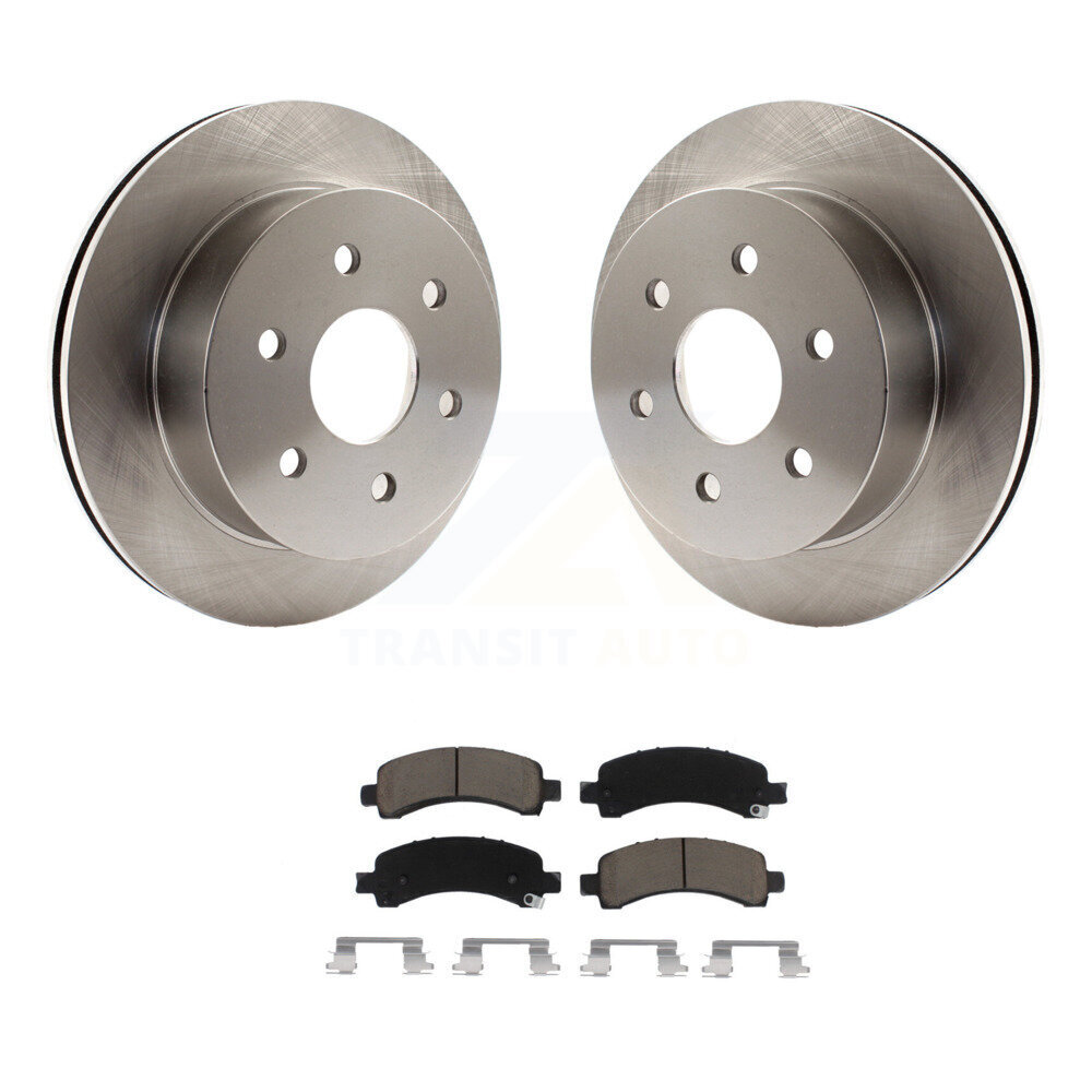 Rear Disc Brake Rotors And Ceramic Pads Kit For GMC Savana 2500 Chevrolet Express K8C-101943