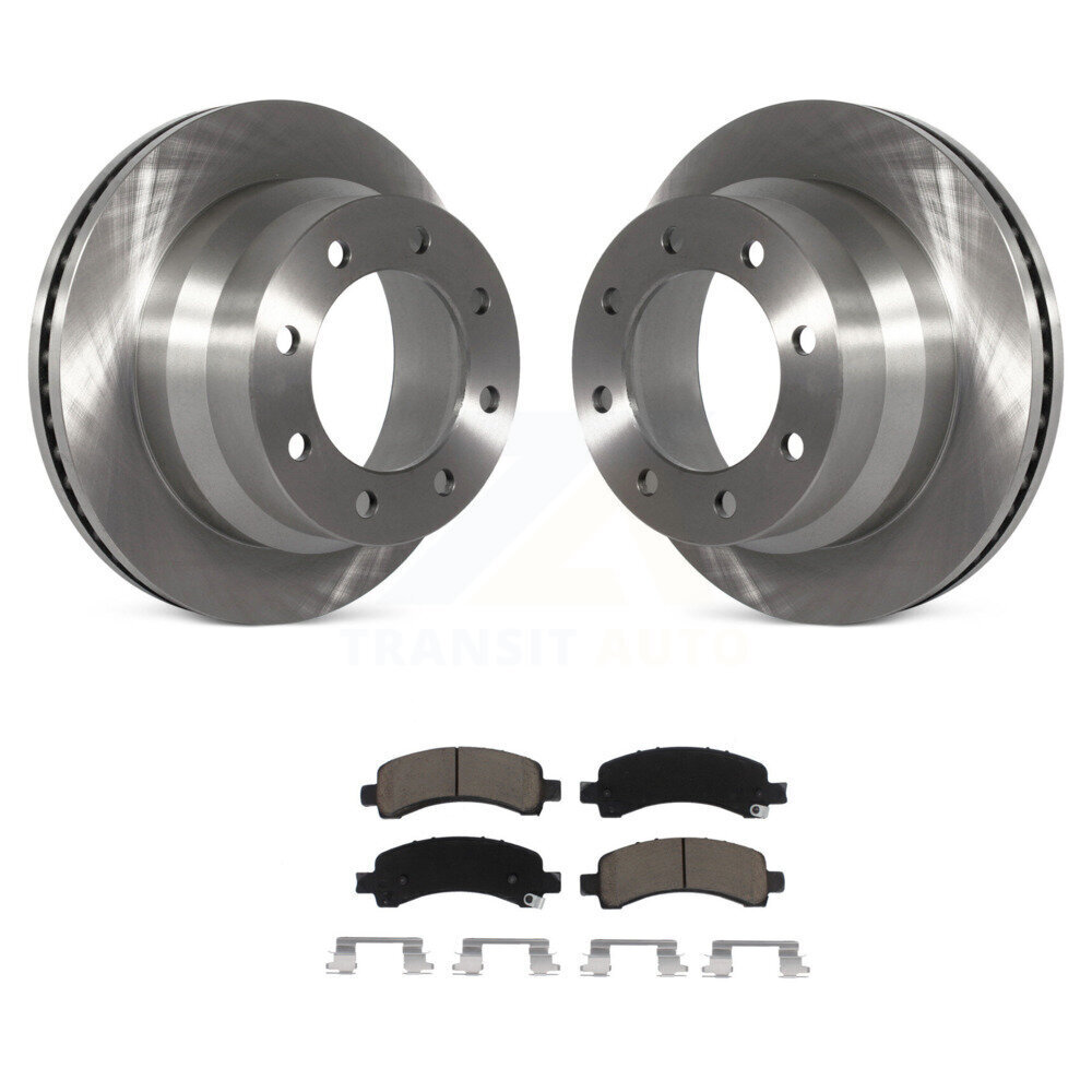 Rear Disc Brake Rotors And Ceramic Pads Kit For Chevrolet Express 4500 K8C-101944