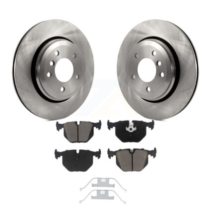 Rear Disc Brake Rotors And Ceramic Pads Kit For BMW 330Ci 330i 330xi K8C-101946