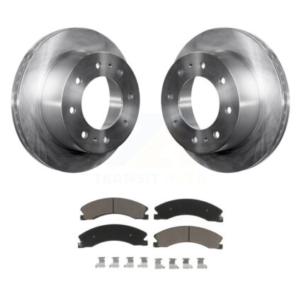 Rear Brake Rotor Ceramic Pad Kit For GMC Chevrolet Sierra 2500 HD Silverado 3500 Suburban K8C-101947