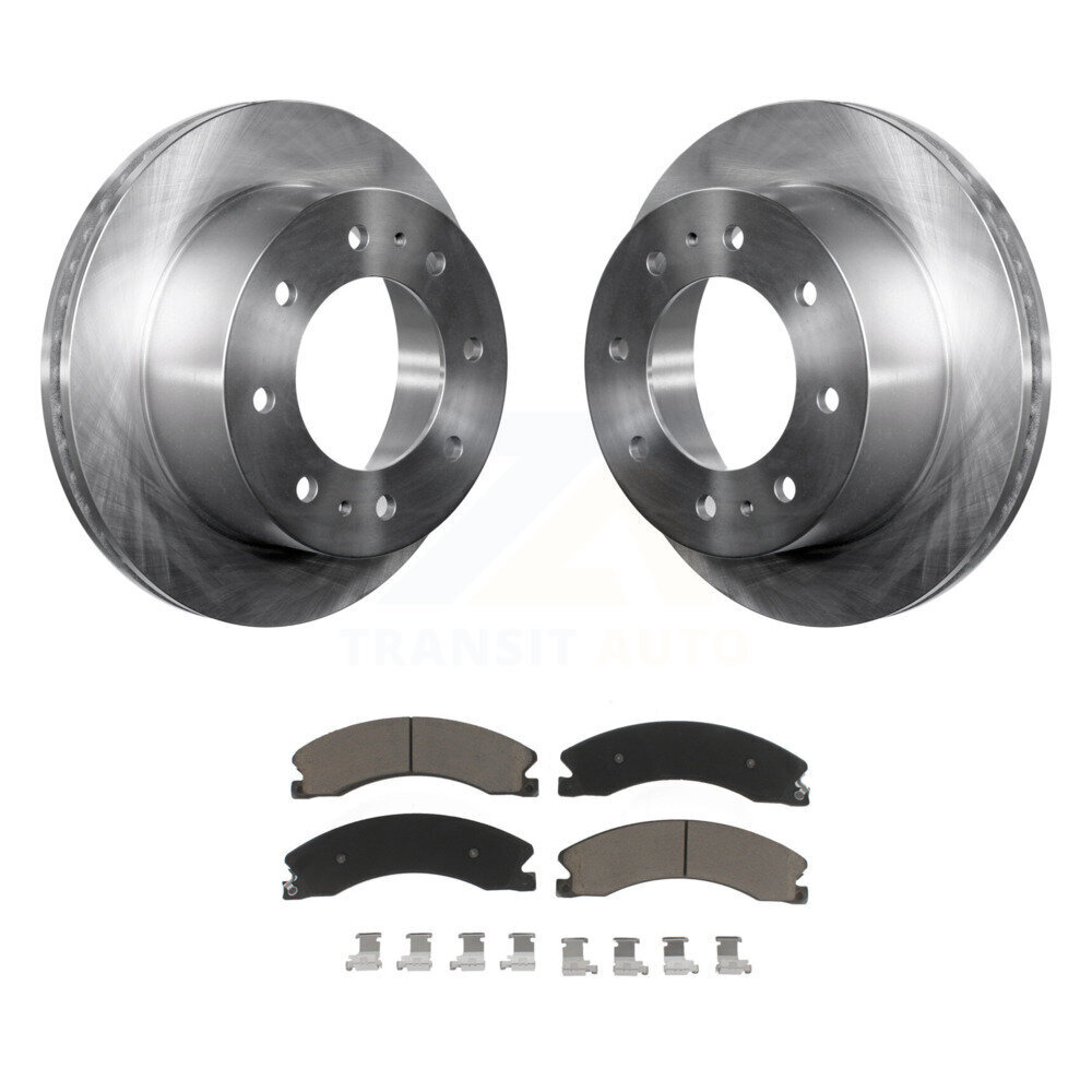 Rear Brake Rotor Ceramic Pad Kit For GMC Chevrolet Sierra 2500 HD Silverado 3500 Suburban K8C-101947