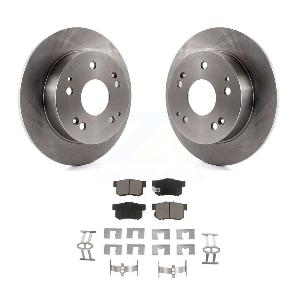 Rear Disc Brake Rotors And Ceramic Pads Kit For Honda Civic Accord Acura RSX Integra K8C-101954