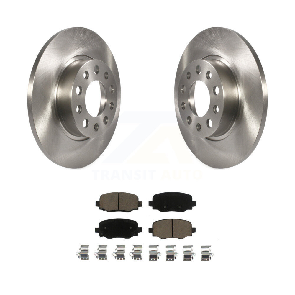 Rear Disc Brake Rotors And Ceramic Pads Kit For Jeep Renegade Fiat 500X K8C-101955