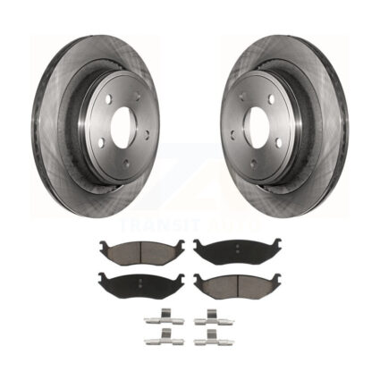 Rear Disc Brake Rotor & Ceramic Pad Kit For Ram 1500 Classic Dodge Durango Chrysler Aspen K8C-101959