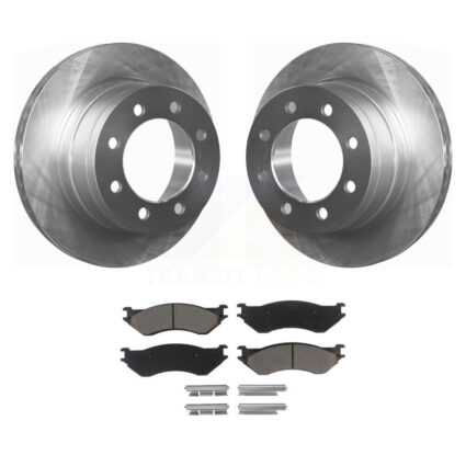 Rear Disc Brake Rotors And Ceramic Pads Kit For Dodge Ram 1500 3500 2500 K8C-101960