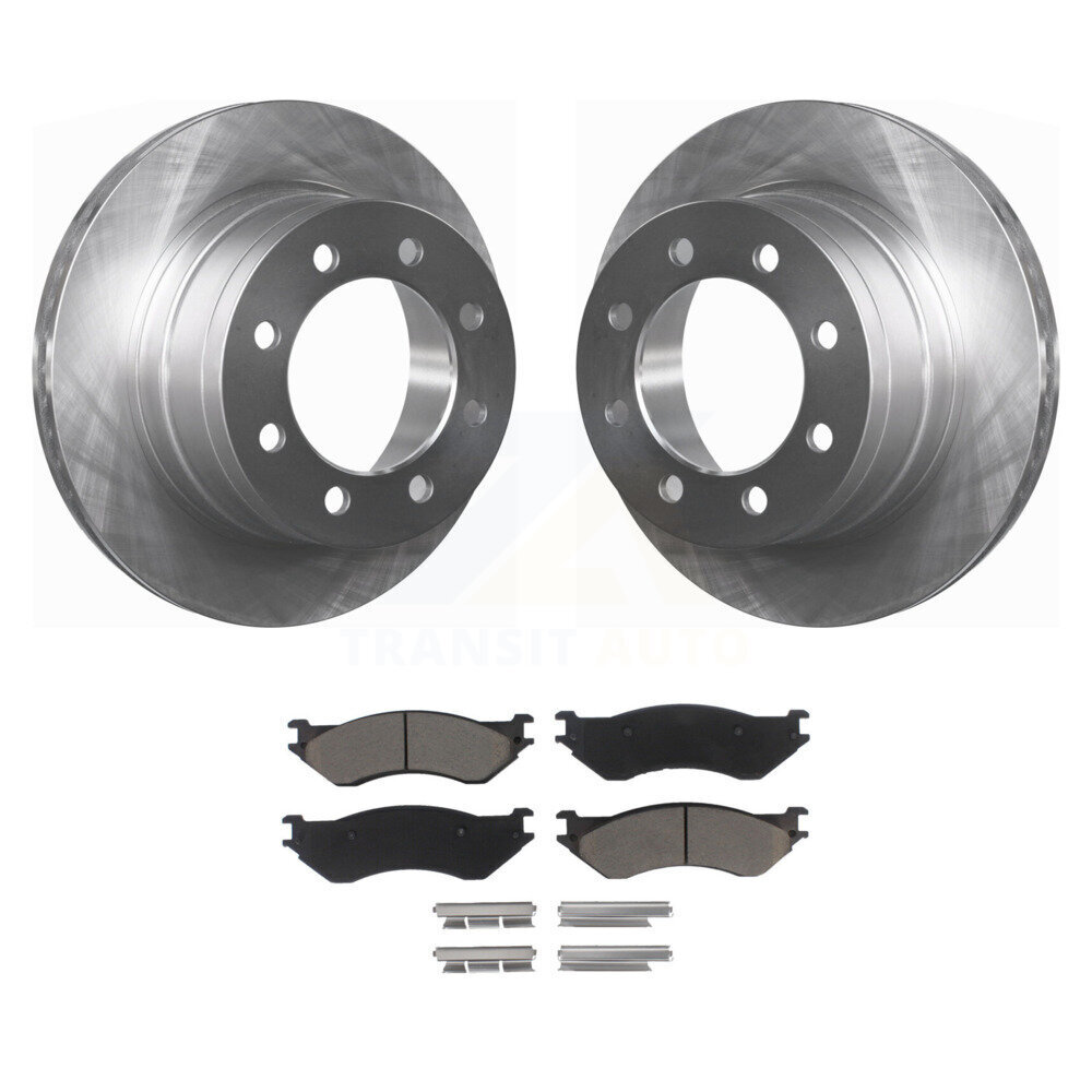 Rear Disc Brake Rotors And Ceramic Pads Kit For Dodge Ram 1500 3500 2500 K8C-101960