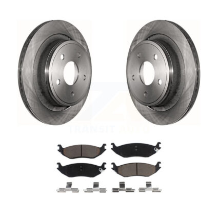 Rear Disc Brake Rotors And Ceramic Pads Kit For Dodge Ram 1500 K8C-101961