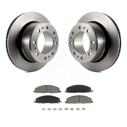 Rear Disc Brake Rotors And Ceramic Pads Kit For Ram 3500 2500 1500 Dodge K8C-101962