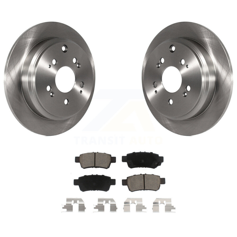 Rear Disc Brake Rotors And Ceramic Pads Kit For 2005-2010 Honda Odyssey K8C-101963