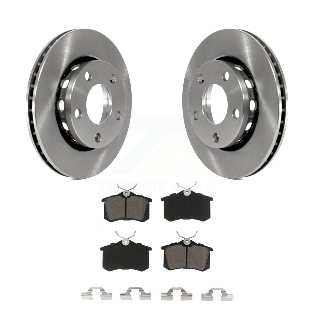 Rear Disc Brake Rotors And Ceramic Pads Kit For 2000-2001 Audi S4 K8C-101967