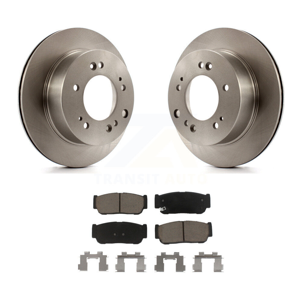 Rear Disc Brake Rotors And Ceramic Pads Kit For 2007-2009 Kia Sorento K8C-101968