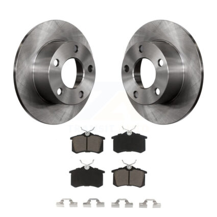 Rear Disc Brake Rotors And Ceramic Pads Kit For Volkswagen Passat Audi A6 K8C-101975