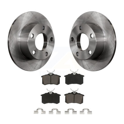 Rear Disc Brake Rotors And Ceramic Pads Kit For Volkswagen Passat Audi A6 K8C-101977