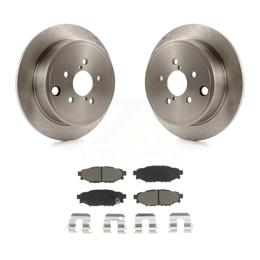 Rear Brake Rotor Ceramic Pad Kit For Subaru Impreza Forester Outback Legacy BRZ Scion WRX K8C-101979