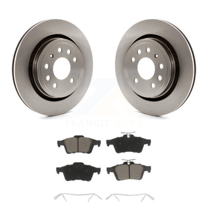 Rear Disc Brake Rotors And Ceramic Pads Kit For Saab 9-3 9-3X With Vented Rotor K8C-101986