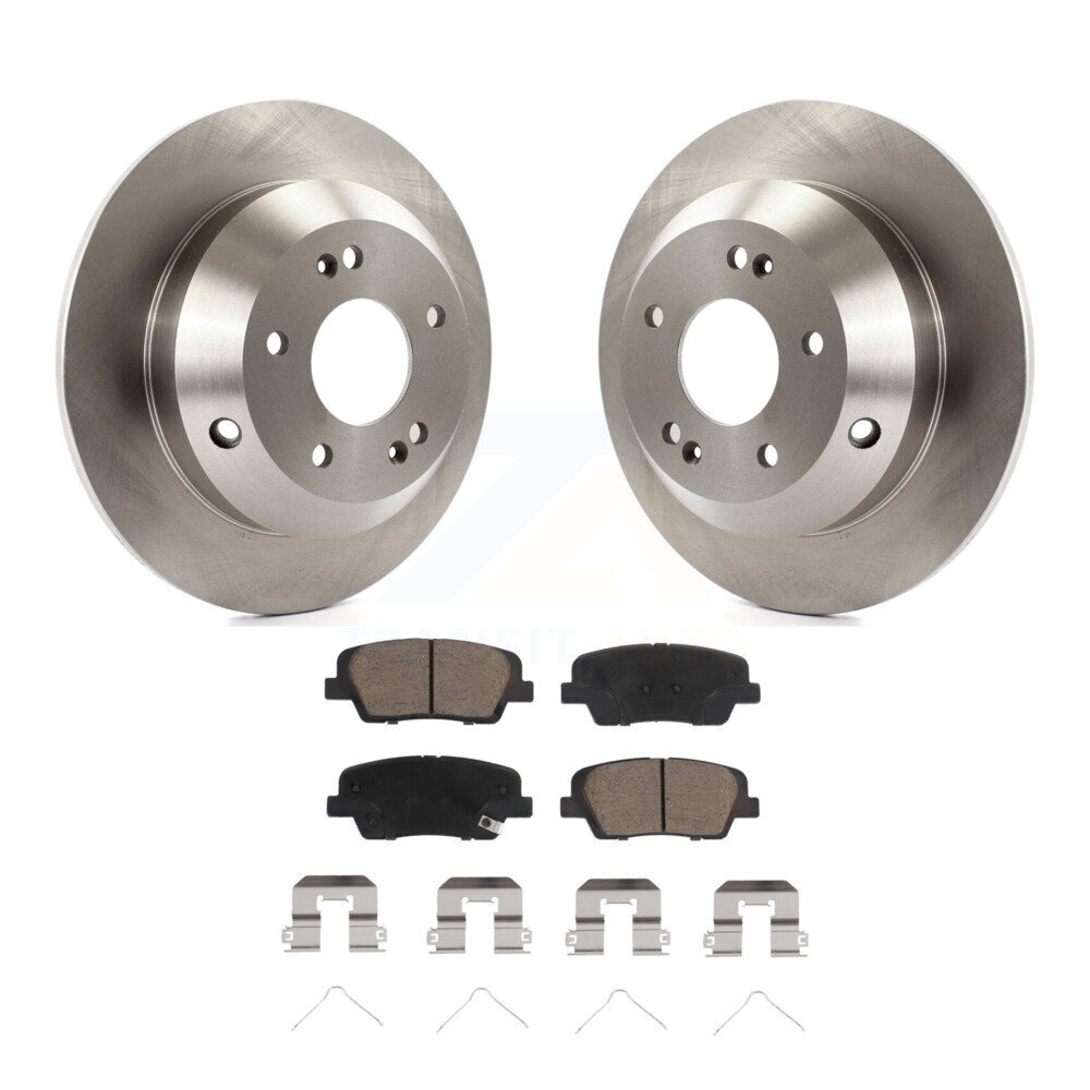 Rear Disc Brake Rotors And Ceramic Pads Kit For Kia Sorento Hyundai Santa Fe Sport XL K8C-101990