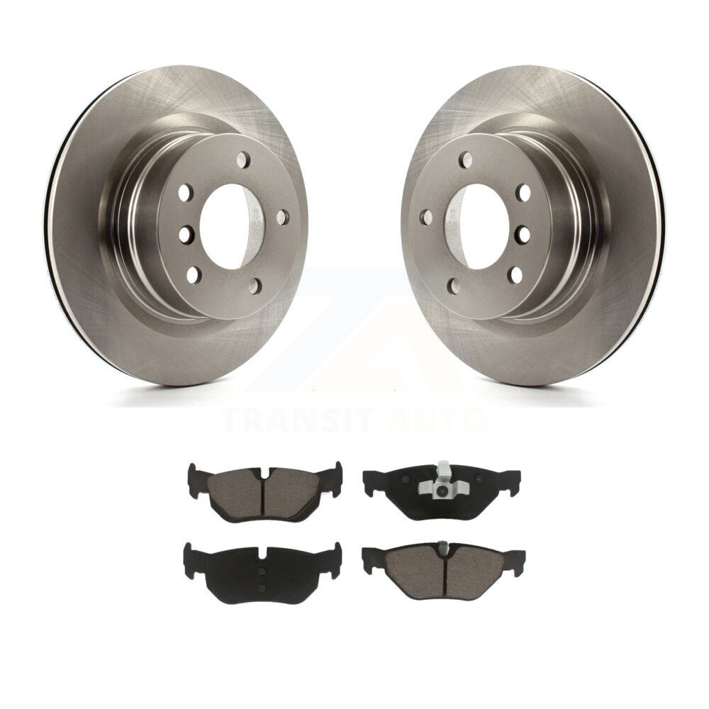 Rear Disc Brake Rotors And Ceramic Pads Kit For 2008-2013 BMW 128i K8C-102003