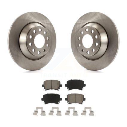 Rear Disc Brake Rotors Ceramic Pad Kit For Audi A6 Quattro With 302mm Diameter Rotor K8C-102005
