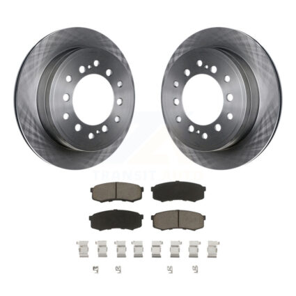 Rear Disc Brake Rotors And Ceramic Pads Kit For Toyota 4Runner Lexus GX460 FJ Cruiser K8C-102008
