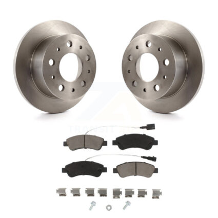 Rear Disc Brake Rotor & Ceramic Pad Kit For Ram ProMaster 2500 3500 1500 With Solid K8C-102011