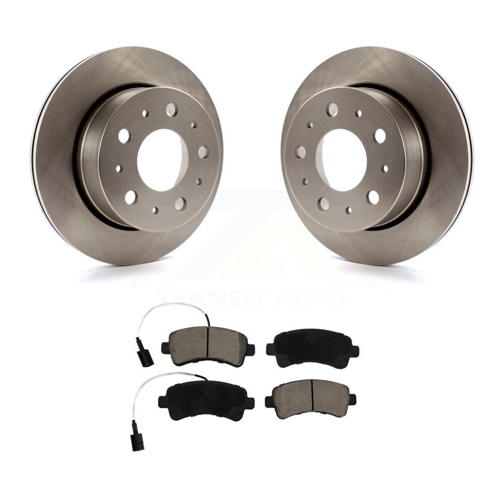 Rear Disc Brake Rotors Ceramic Pad Kit For Ram ProMaster 2500 3500 1500 With Vented Rotor K8C-102012