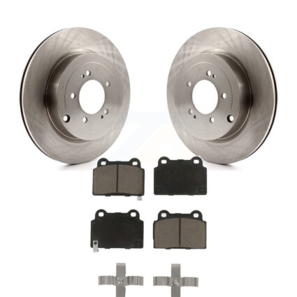 Rear Disc Brake Rotors And Ceramic Pads Kit For Mitsubishi Lancer K8C-102014
