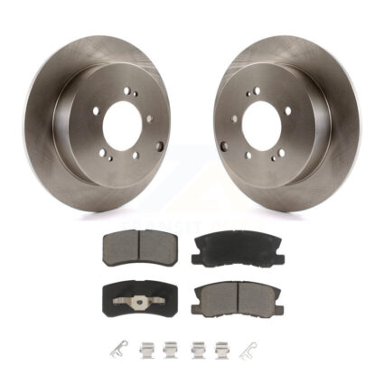 Rear Disc Brake Rotors And Ceramic Pads Kit For Mitsubishi Lancer Outlander K8C-102015