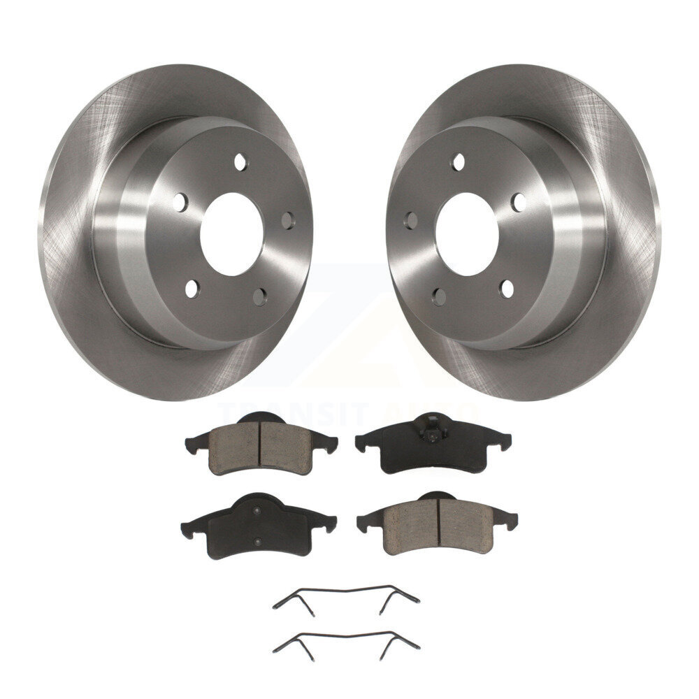Rear Disc Brake Rotors And Ceramic Pads Kit For 1999-2004 Jeep Grand Cherokee K8C-102017