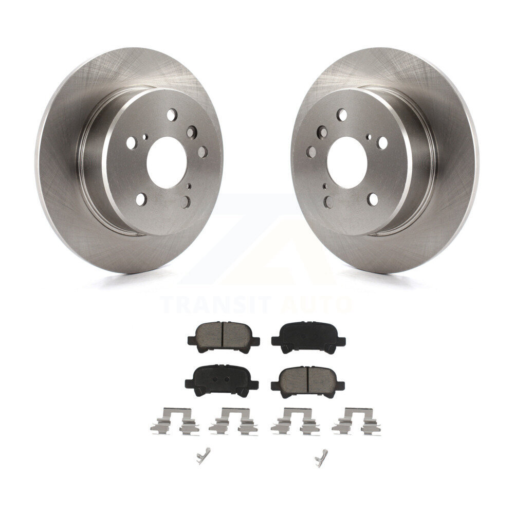 Rear Disc Brake Rotors And Ceramic Pads Kit For 2000-2004 Toyota Avalon K8C-102018