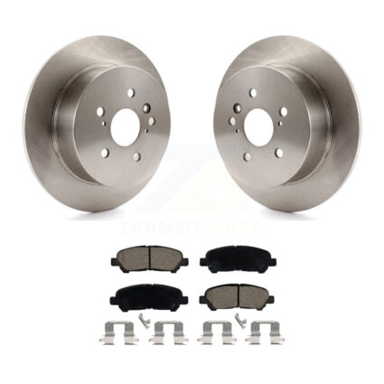 Rear Disc Brake Rotors And Ceramic Pads Kit For 2008-2013 Toyota Highlander K8C-102025