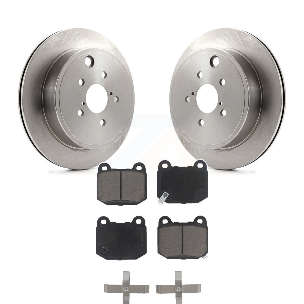 Rear Disc Brake Rotors And Ceramic Pad Kit For Subaru BRZ Toyota 86 Without Brembo Brakes K8C-102029